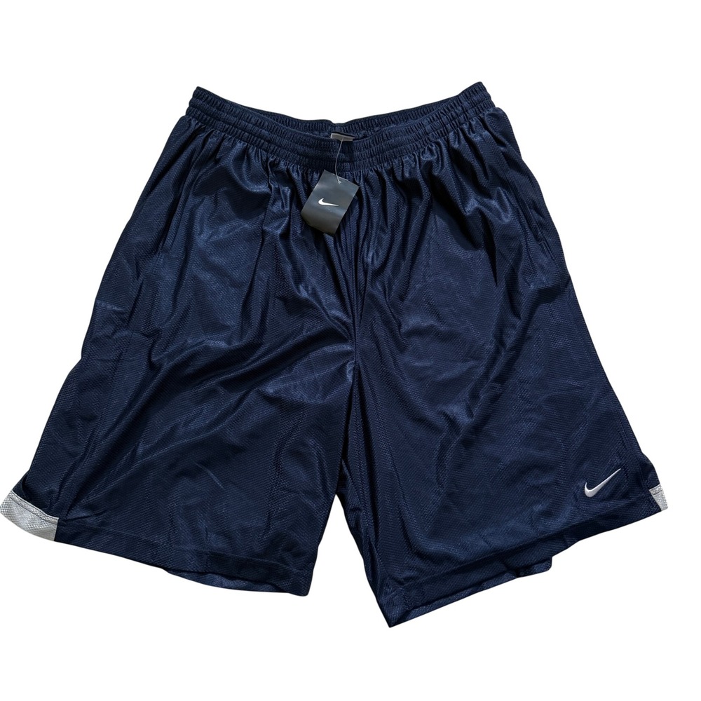 NWT Nike Mens Basketball Shorts Navy Blue Mesh Big and Tall 3XXLT 480400-453